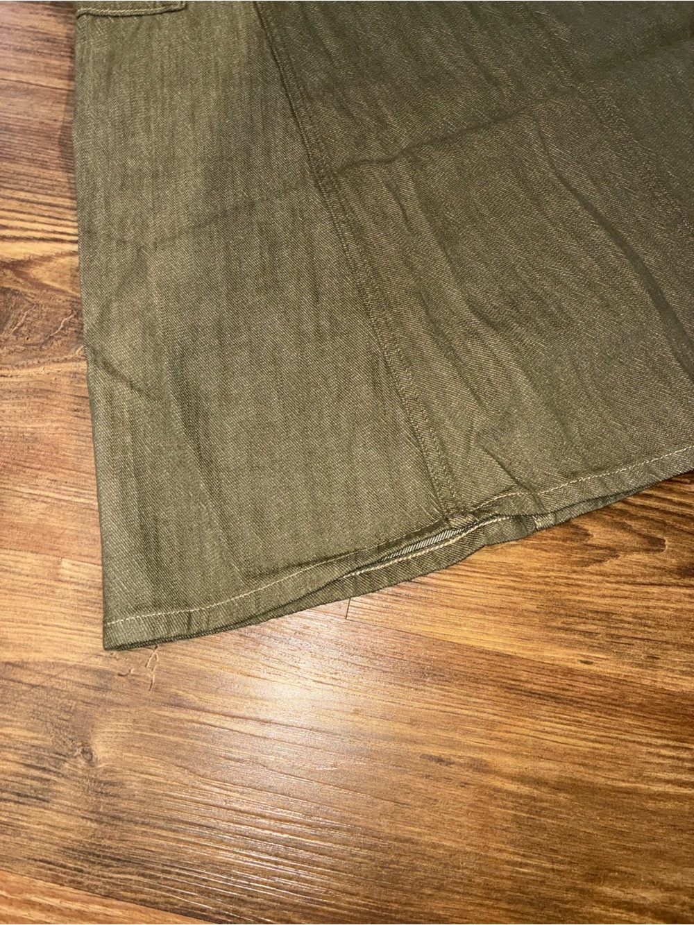 RRL Olive Slub-Denim Skirt - Picture 13 of 16